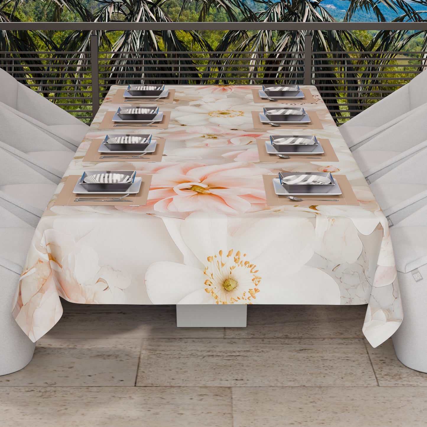 Telo Arredo Copridivano, Copriletto, Copritavolo e Copritutto in Microfibra | Fantasia Floreale 06-21