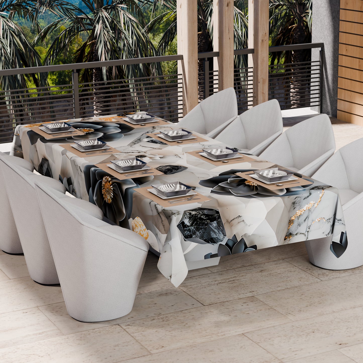 Telo Arredo Copridivano, Copriletto, Copritavolo e Copritutto in Microfibra | Fantasia Floreale 06-7