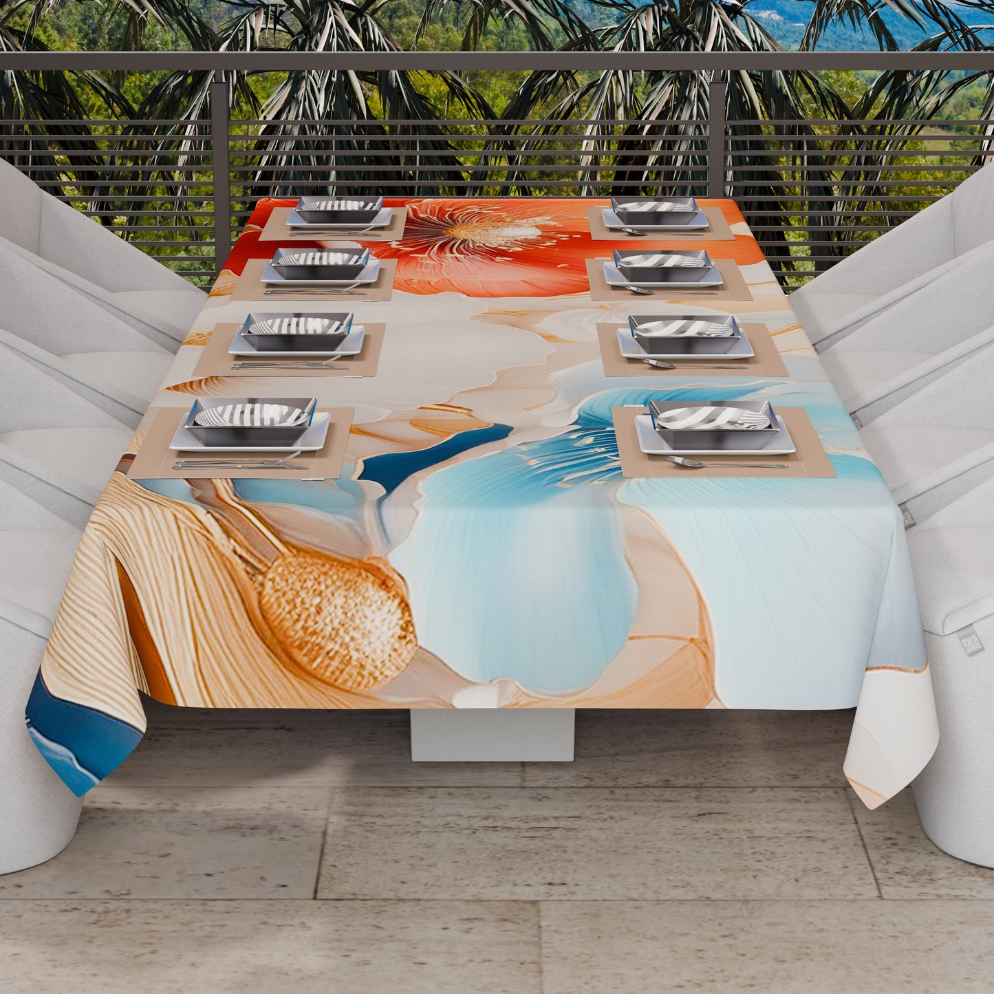 Telo Arredo Copridivano, Copriletto, Copritavolo e Copritutto in Microfibra | Fantasia Floreale 06-9