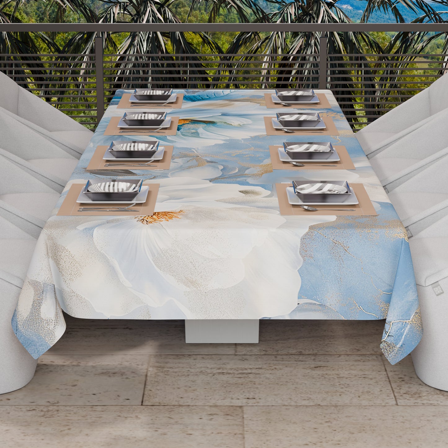 Telo Arredo Copridivano, Copriletto, Copritavolo e Copritutto in Microfibra | Fantasia Floreale F13