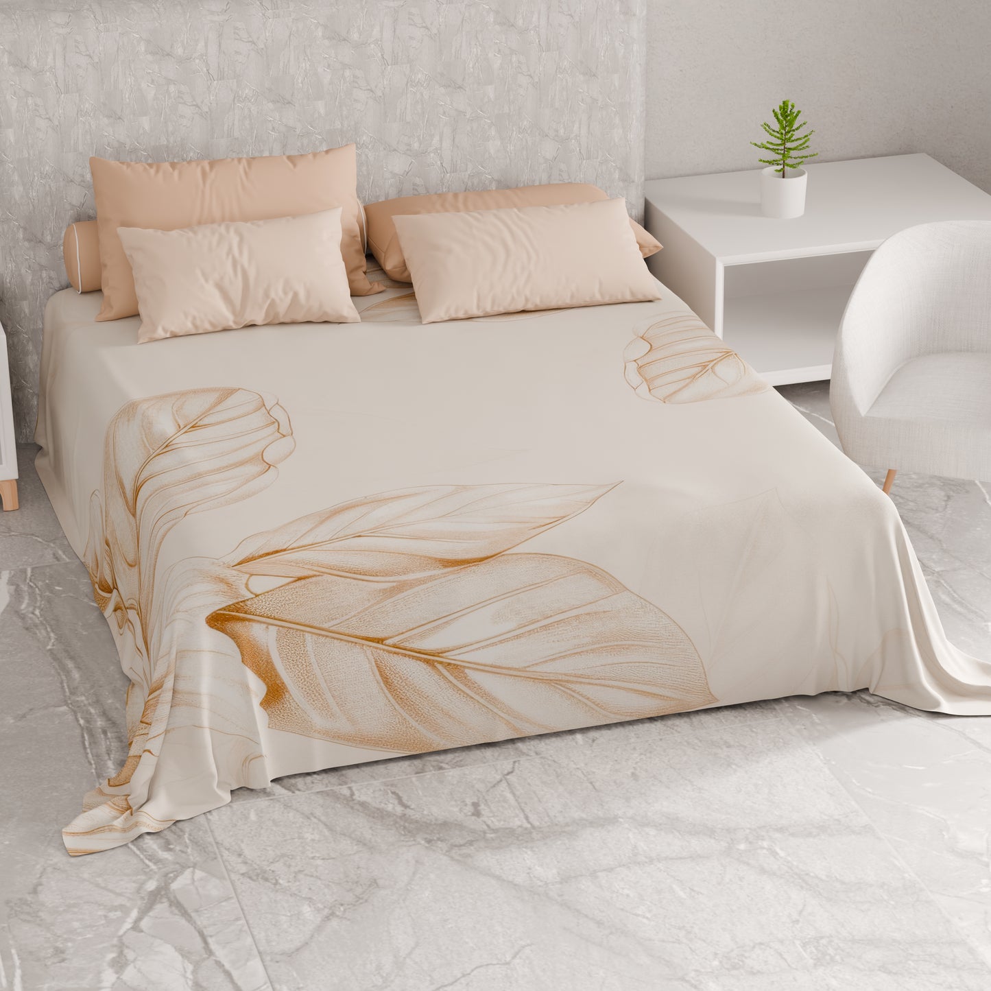 Telo Arredo Copridivano, Copriletto, Copritavolo e Copritutto in Microfibra | Fantasia Floreale F150