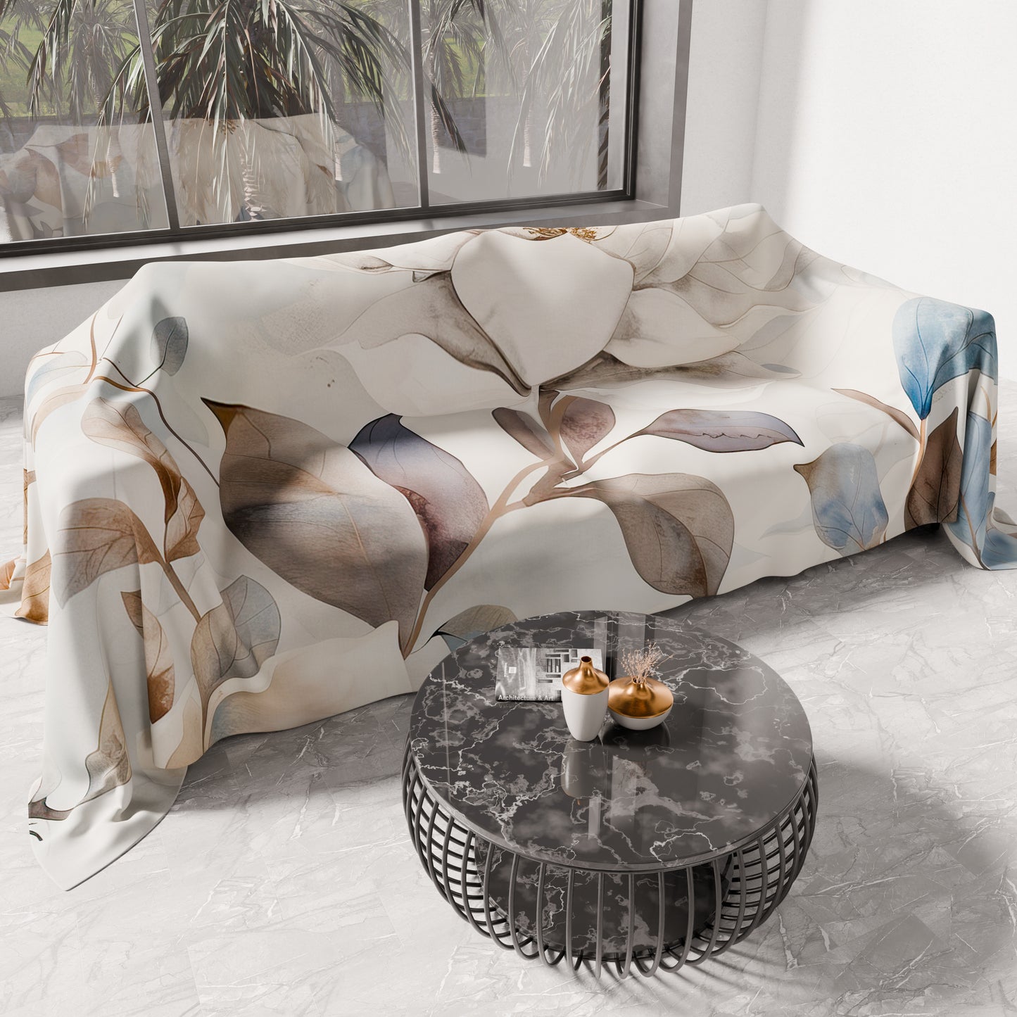 Copriletto Estivo, Coperta Leggera, Lenzuola Copriletto Floreale F16