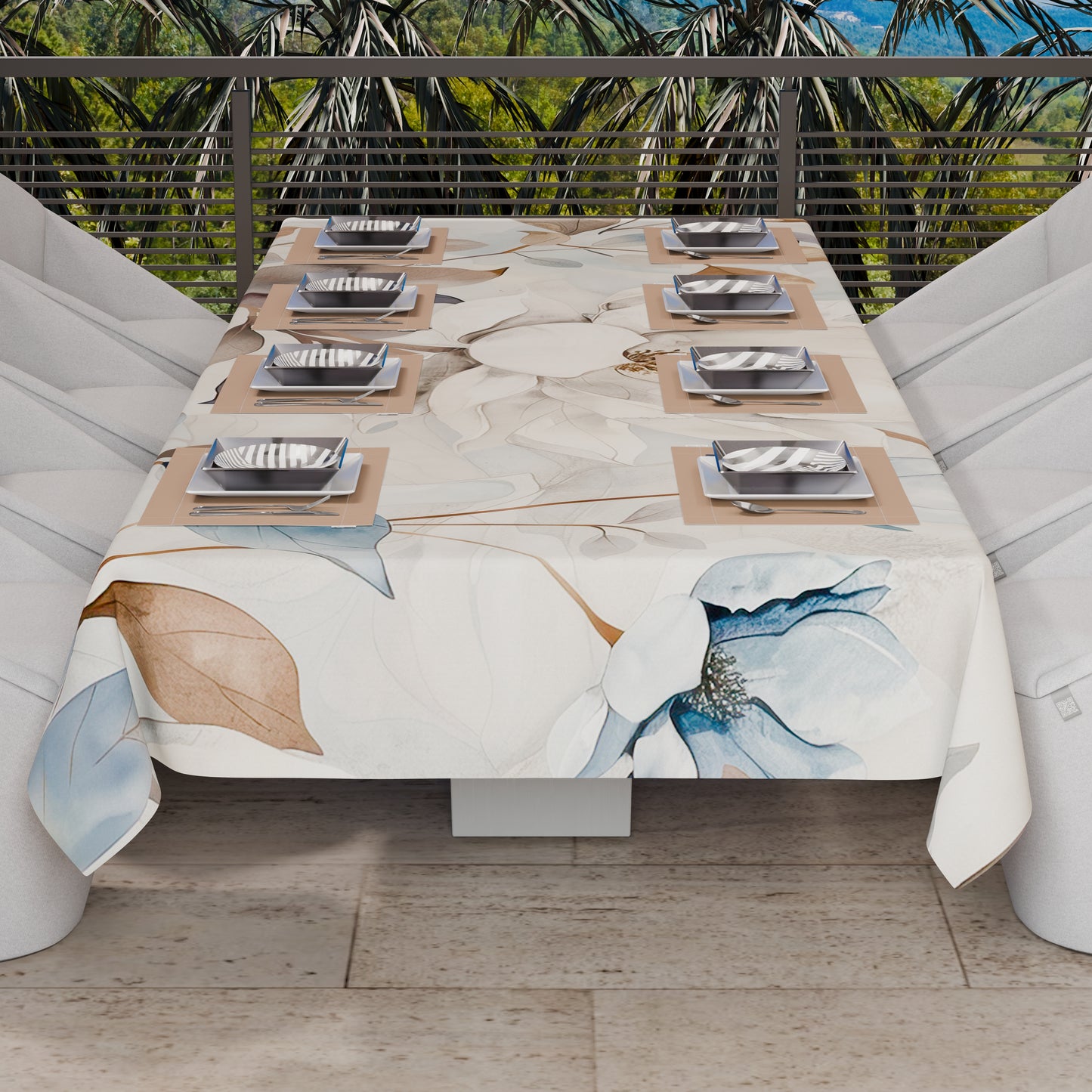 Telo Arredo Copridivano, Copriletto, Copritavolo e Copritutto in Microfibra | Fantasia Floreale F16