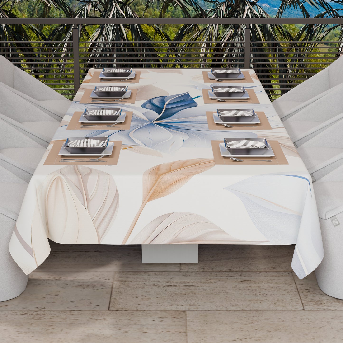 Telo Arredo Copridivano, Copriletto, Copritavolo e Copritutto in Microfibra | Fantasia Floreale F164