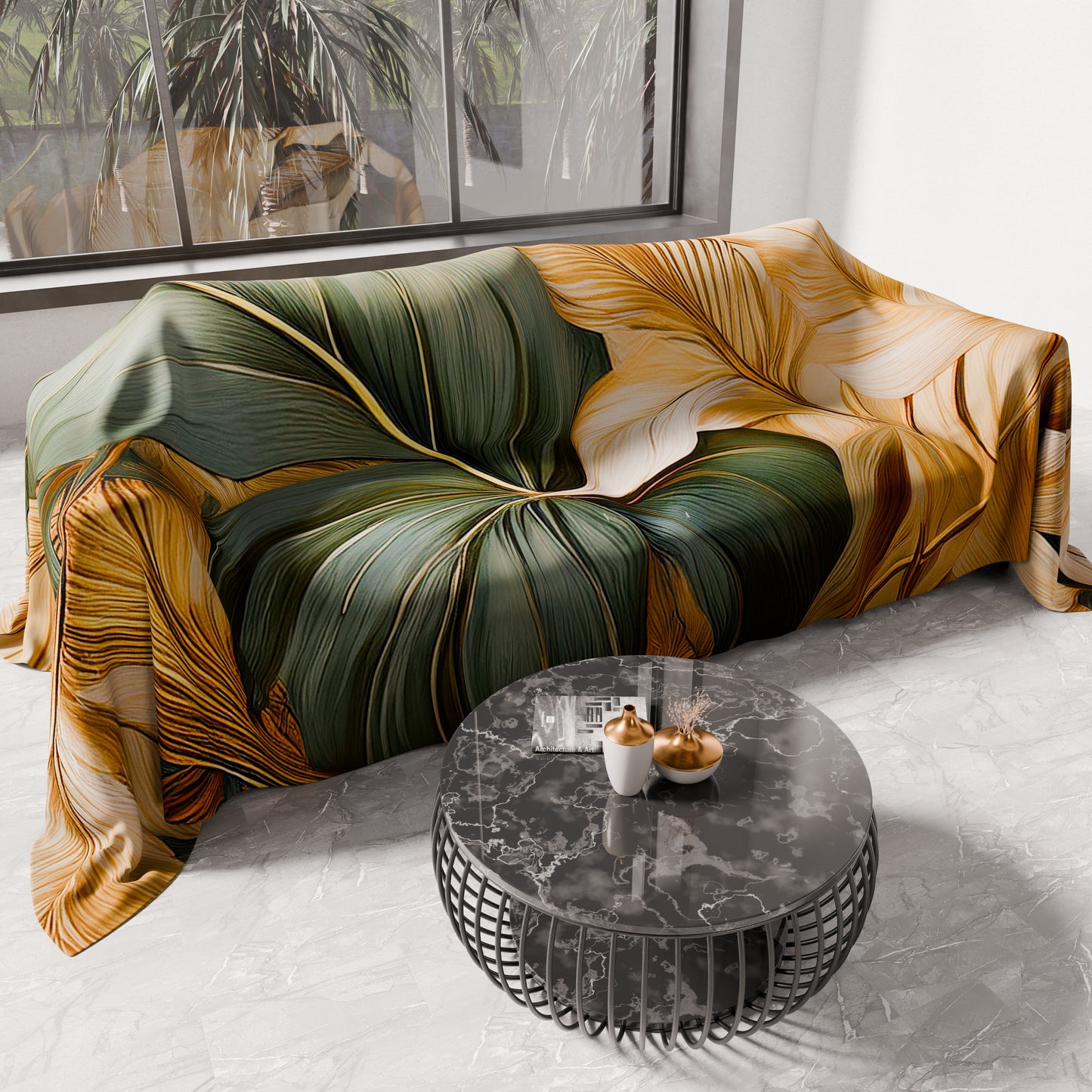 Copriletto Estivo, Coperta Leggera, Lenzuola Copriletto Floreale F165