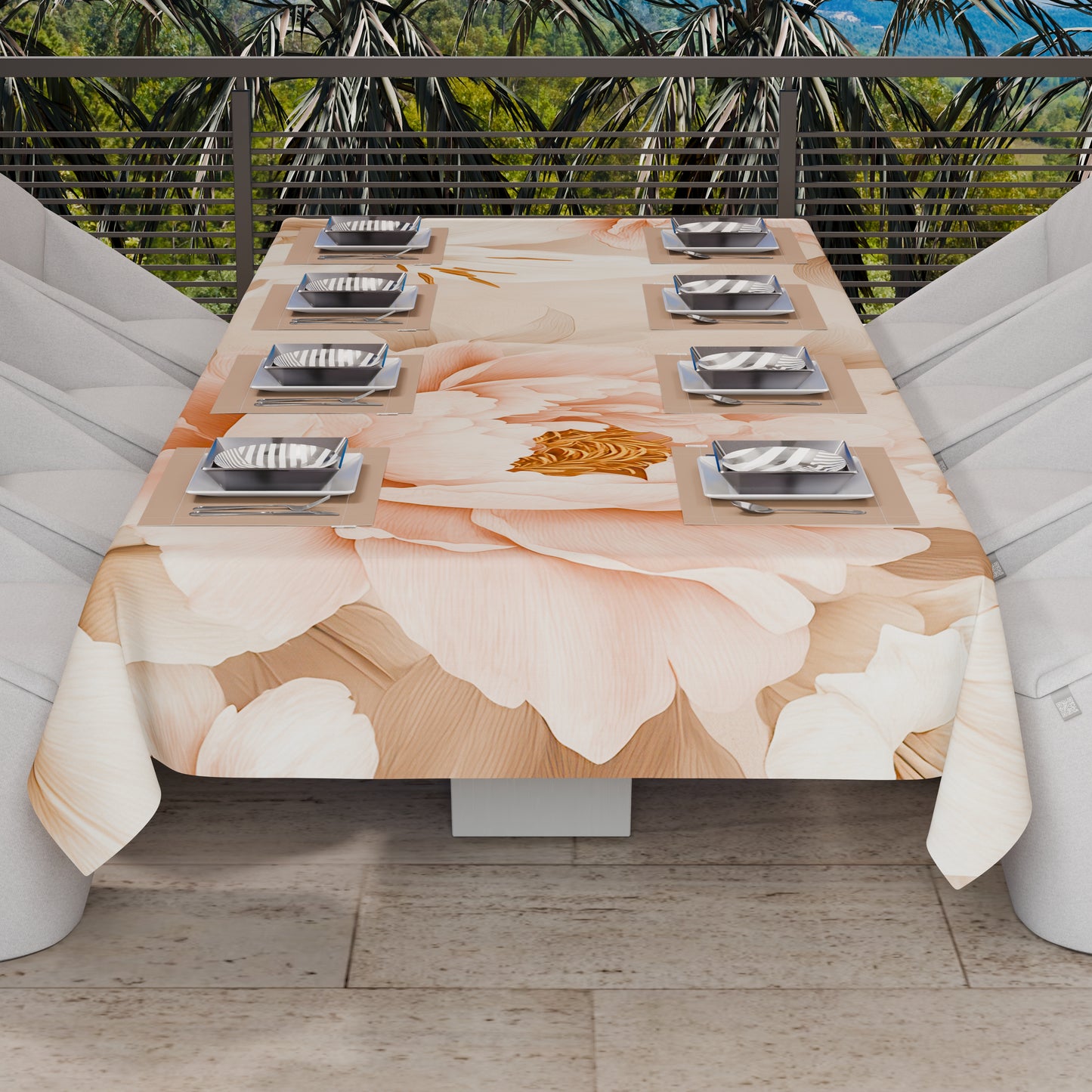 Telo Arredo Copridivano, Copriletto, Copritavolo e Copritutto in Microfibra | Fantasia Floreale F26