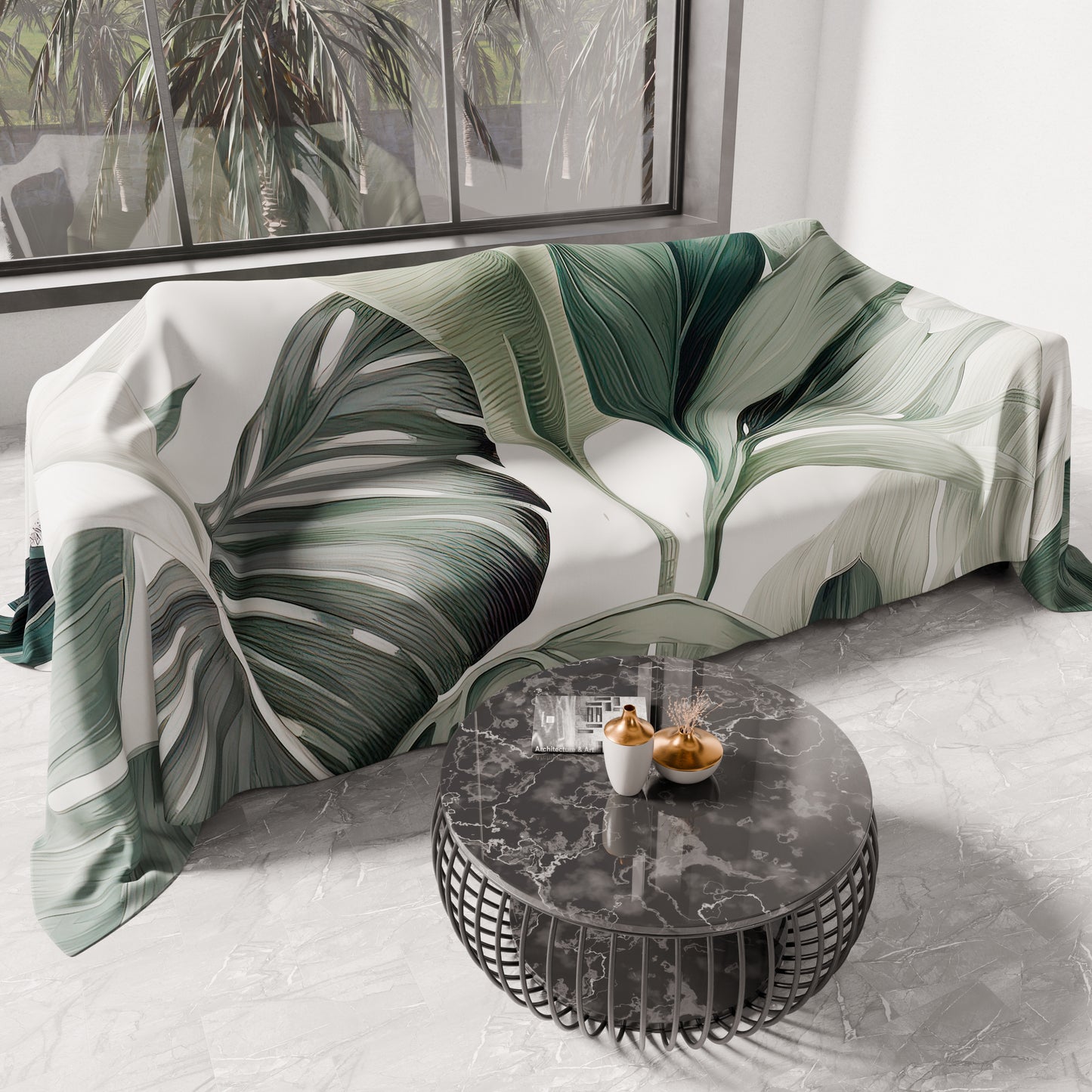 Copriletto Estivo, Coperta Leggera, Lenzuola Copriletto Floreale F4