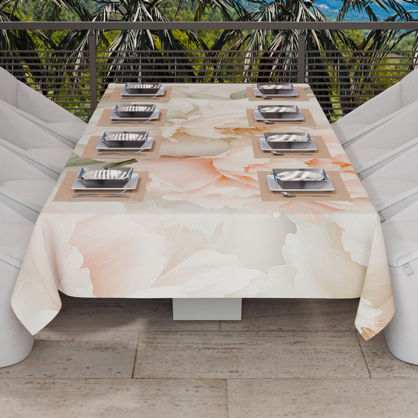 Telo Arredo Copridivano, Copriletto, Copritavolo e Copritutto in Microfibra | Fantasia Floreale F40