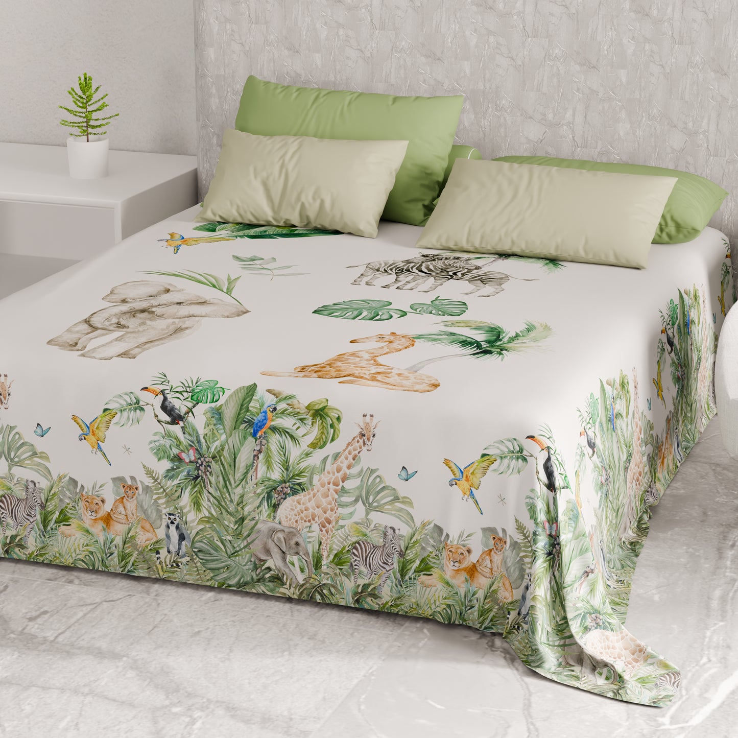 Telo Arredo Copridivano, Copriletto, Copritavolo e Copritutto in Microfibra | Fantasia Animalier 03
