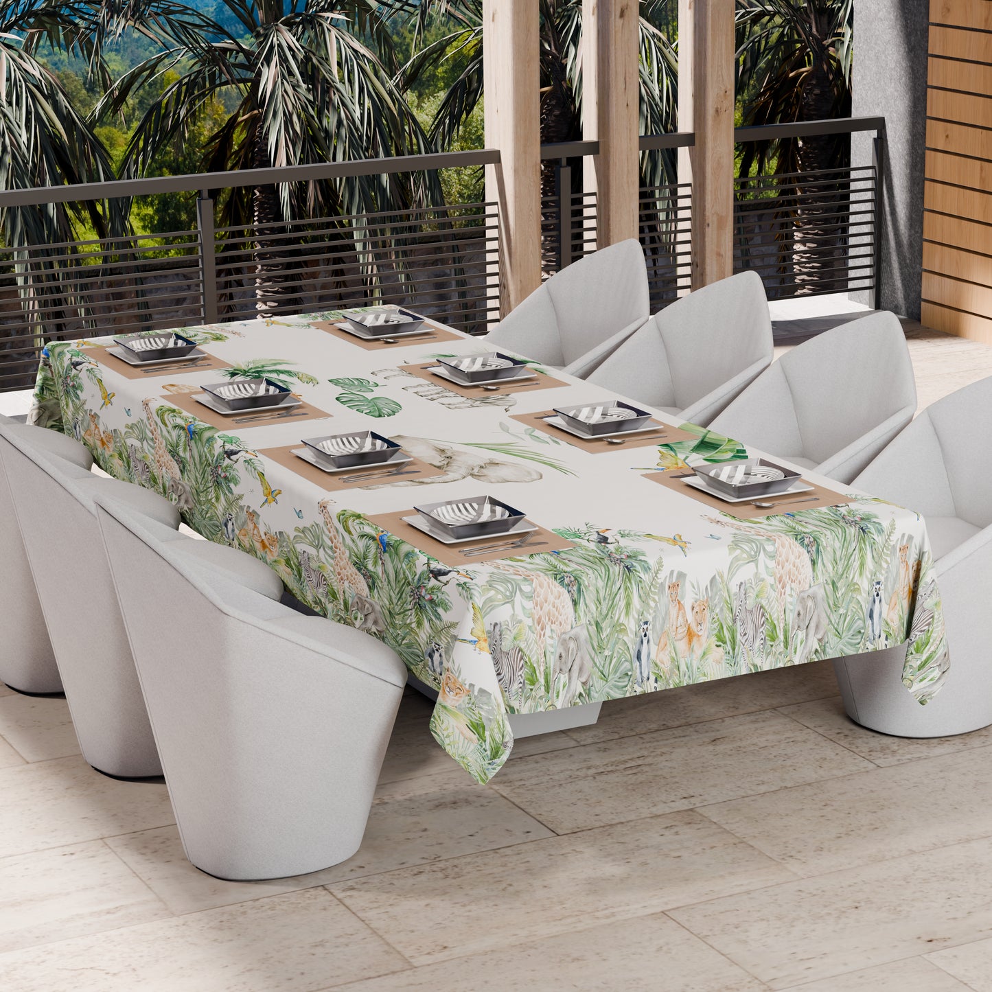 Telo Arredo Copridivano, Copriletto, Copritavolo e Copritutto in Microfibra | Fantasia Animalier 03