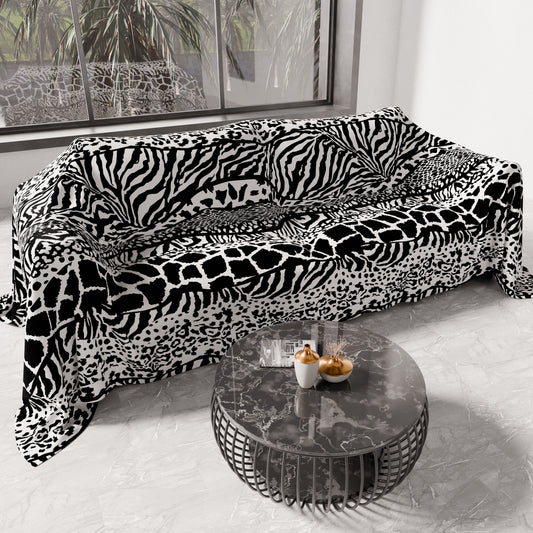 Telo Arredo Copridivano, Copriletto, Copritavolo e Copritutto in Microfibra | Fantasia Animalier 05