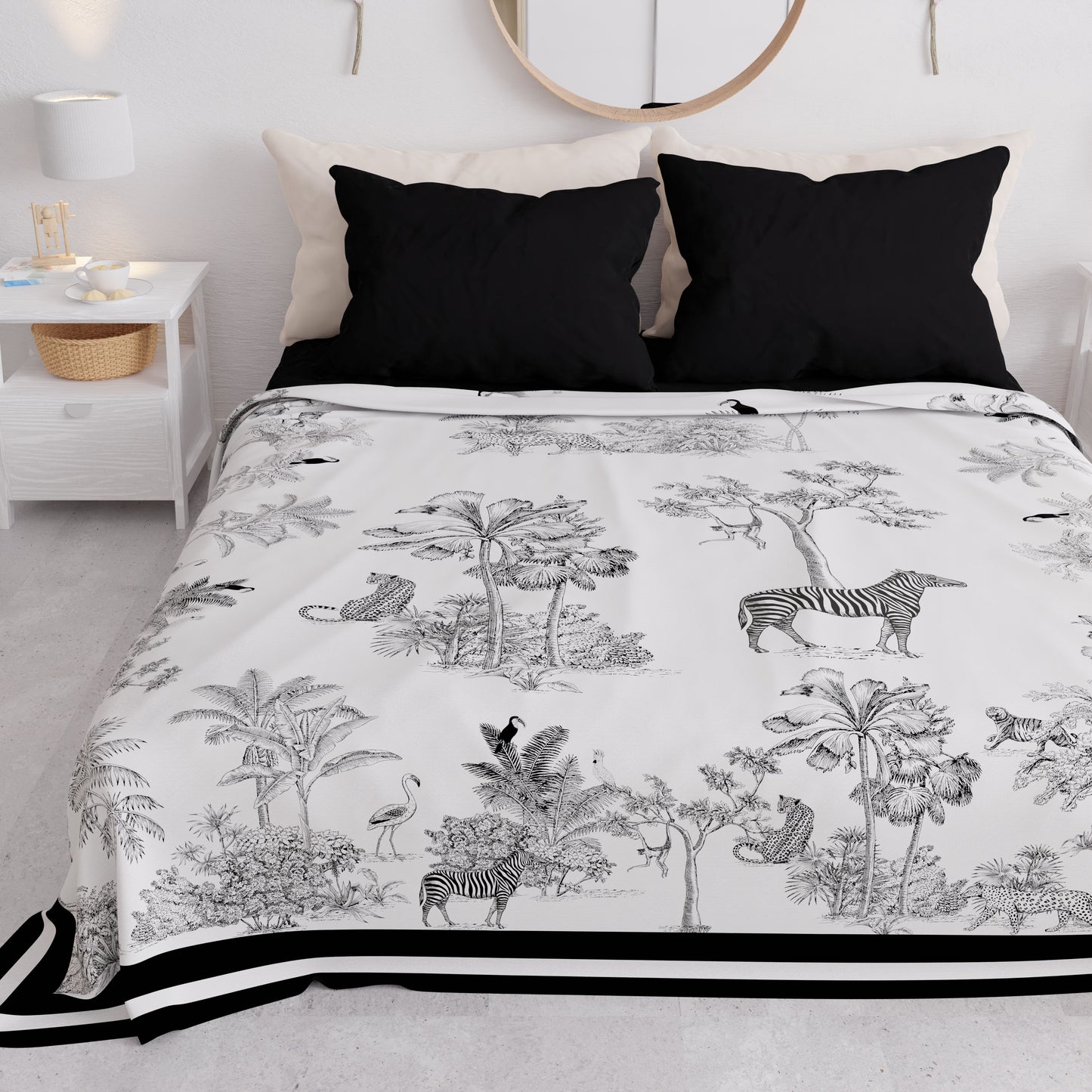 Summer Bedspread, Light Blanket, Bedspread Sheets, Animal Print 02