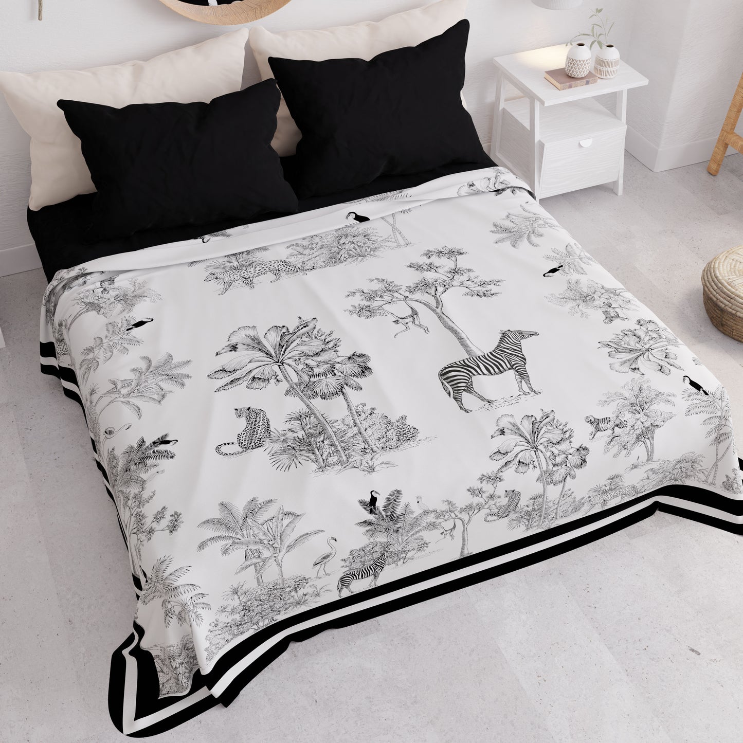 Telo Arredo Copridivano, Copriletto, Copritavolo e Copritutto in Microfibra | Fantasia Animalier 02