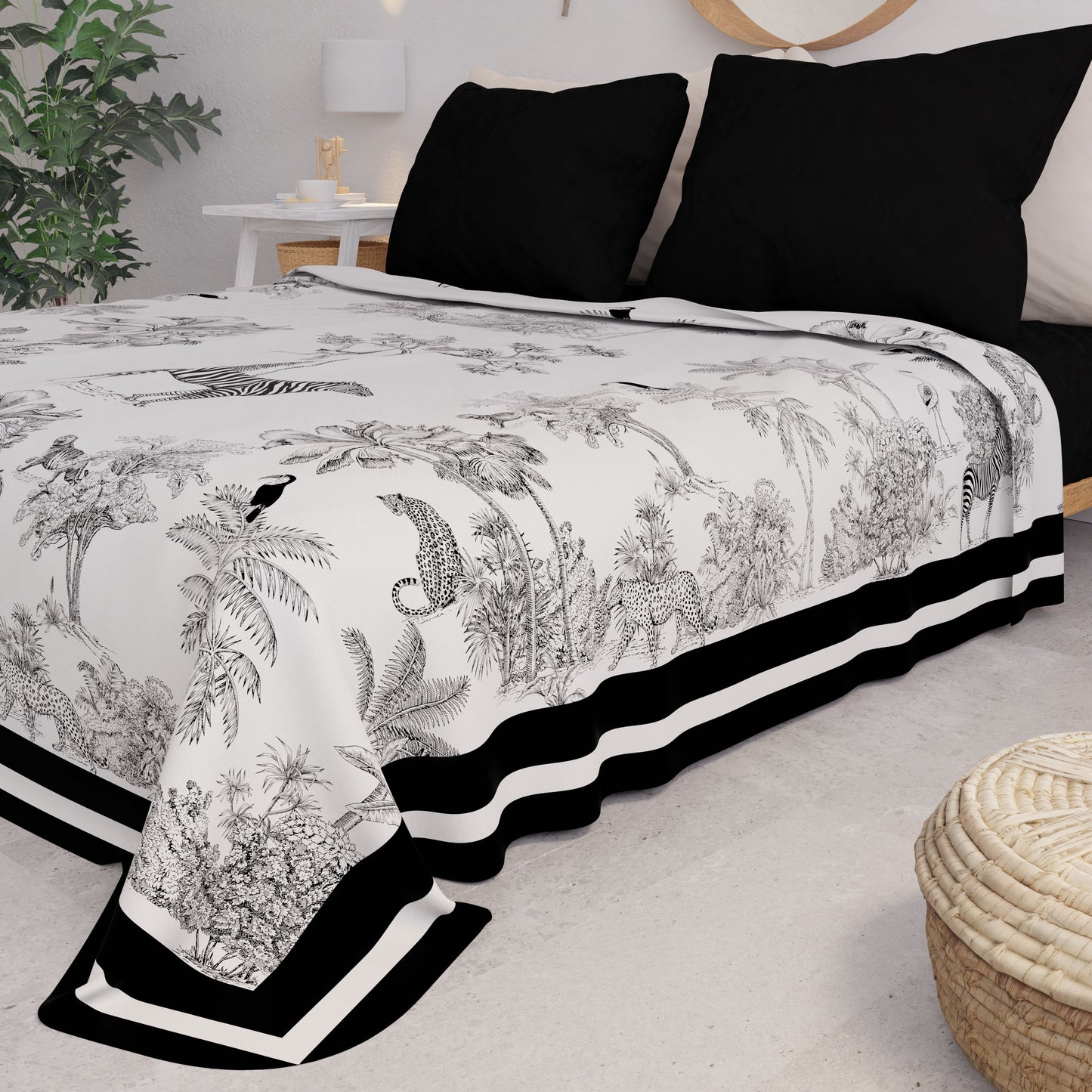 Telo Arredo Copridivano, Copriletto, Copritavolo e Copritutto in Microfibra | Fantasia Animalier 02