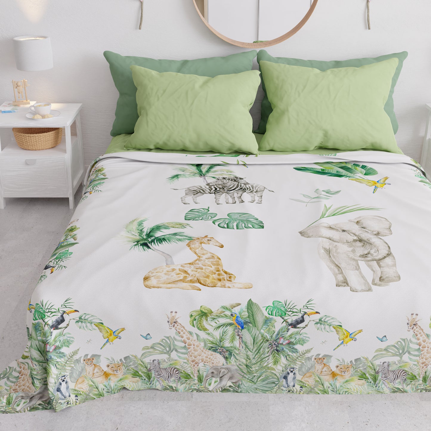 Couvre-lit d'été, couverture légère, couvre-lit en draps, Jungle
