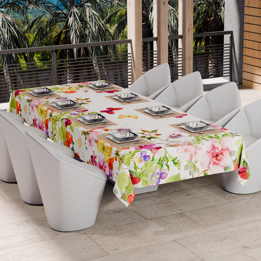 Drap housse pour canapé, couvre-lit, nappe et tout usage en microfibre | Motif Papillons