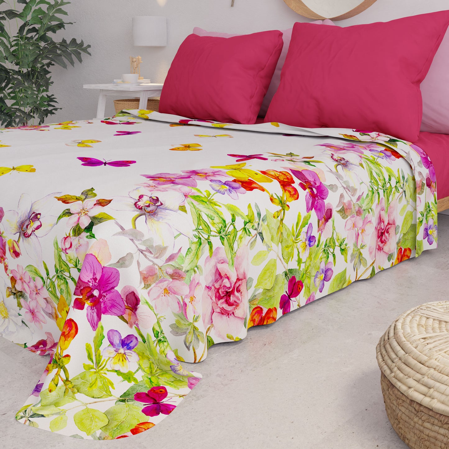 Couvre-lit d'été, couverture légère, draps couvre-lit papillon
