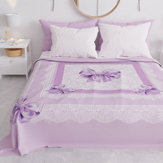 Couvre-lit d'été, couverture légère, draps couvre-lit, nœud lilas