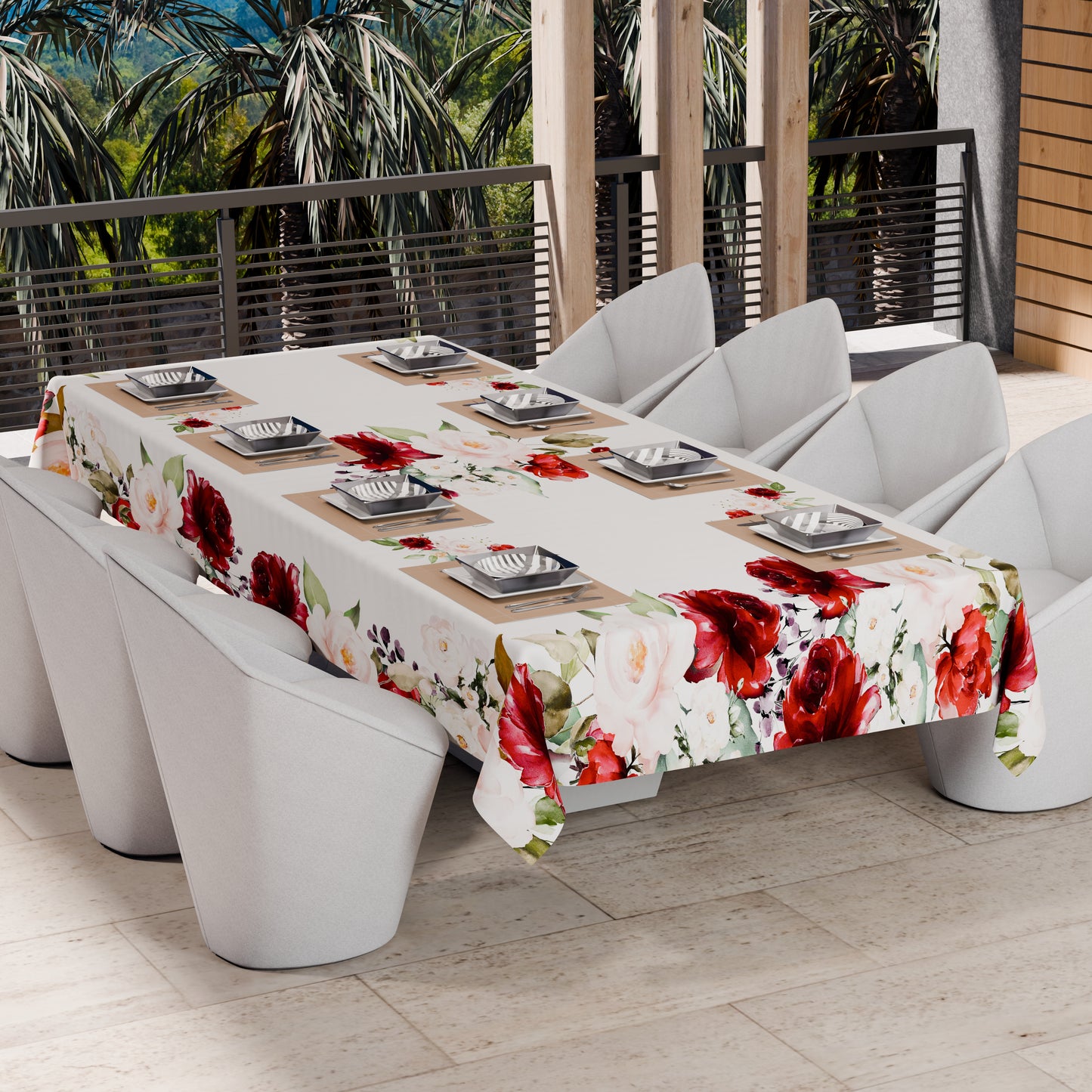 Telo Arredo Copridivano, Copriletto, Copritavolo e Copritutto in Microfibra | Fantasia Floreale 07