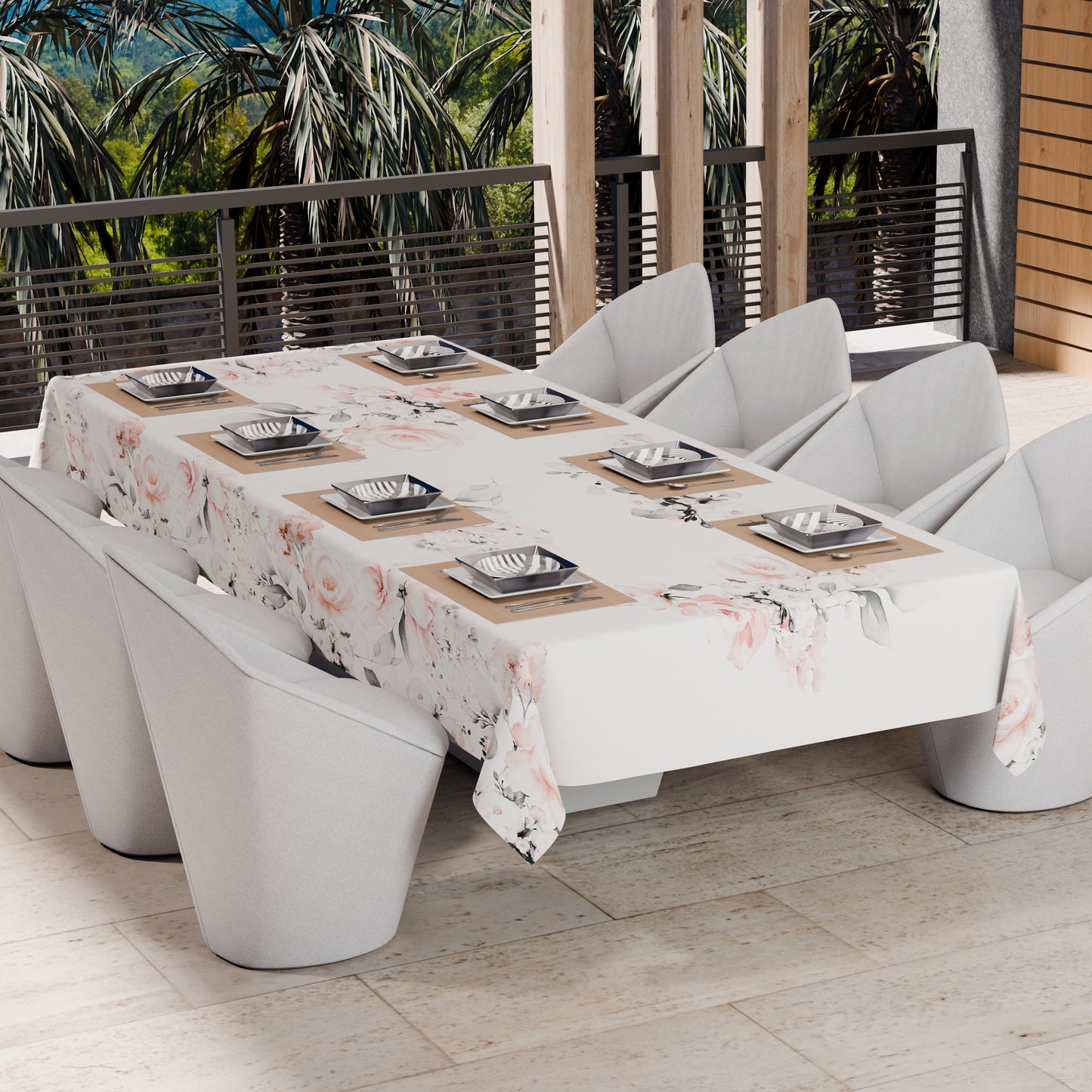 Telo Arredo Copridivano, Copriletto, Copritavolo e Copritutto in Microfibra | Fantasia Floreale 17