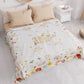 Couvre-lit d’été, couverture légère, draps couvre-lit, floral beige