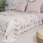 Summer Bedspread, Light Blanket, Bedspread Sheets, Gray Floral