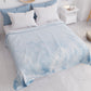 Summer Bedspread, Light Blanket, Bedspread Sheets, Sky Blue Leaf