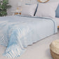 Summer Bedspread, Light Blanket, Bedspread Sheets, Sky Blue Leaf