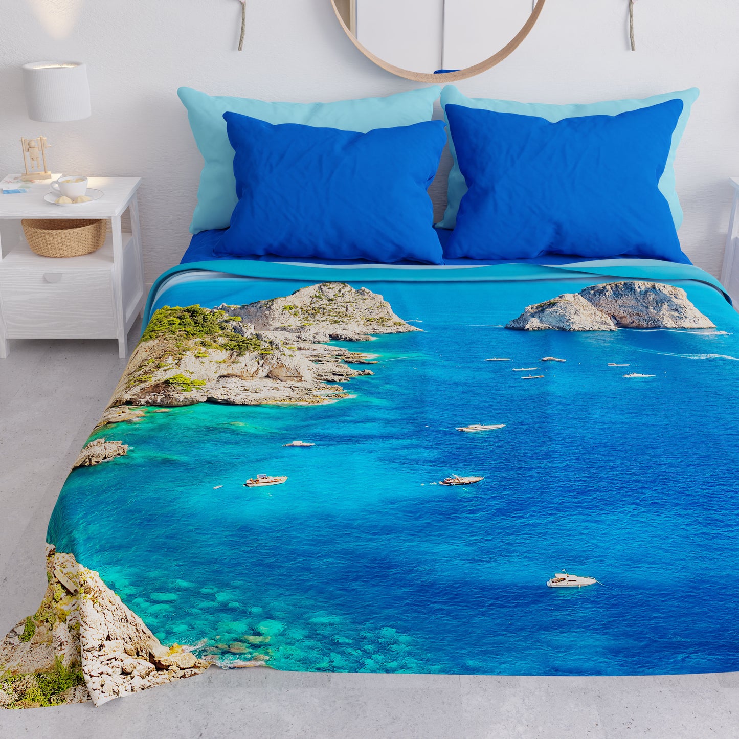 Couvre-lit d'été, couverture légère, draps couvre-lit marin