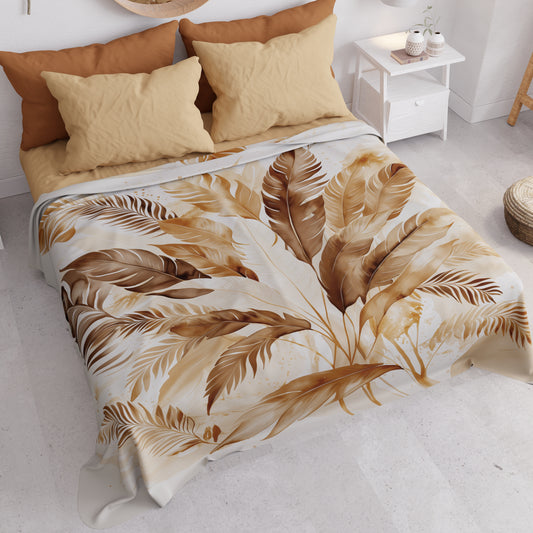 Boutis d'été, Couverture légère, Draps boutis Palmwater Boue