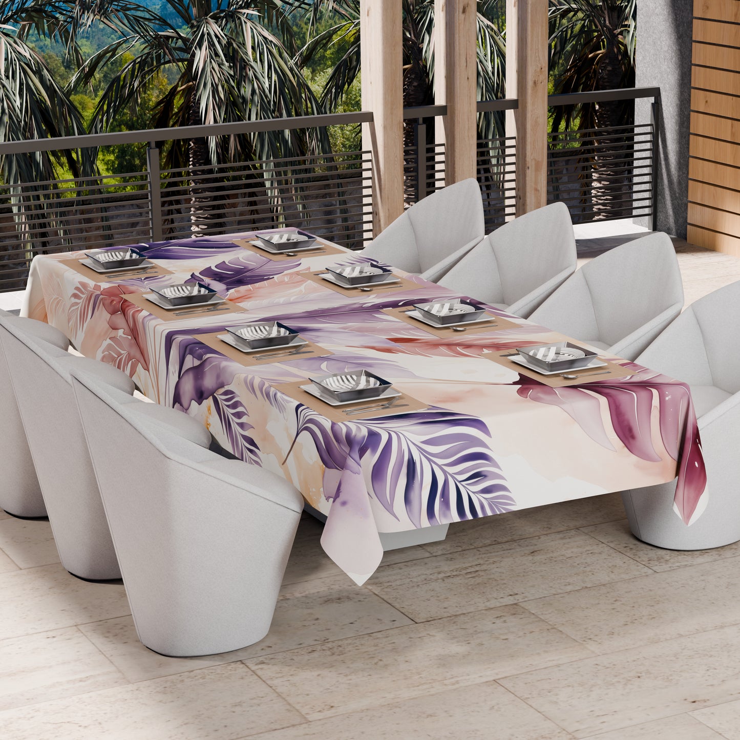 Copriletto Estivo, Coperta Leggera, Lenzuola Copriletto Palmwater Lilla