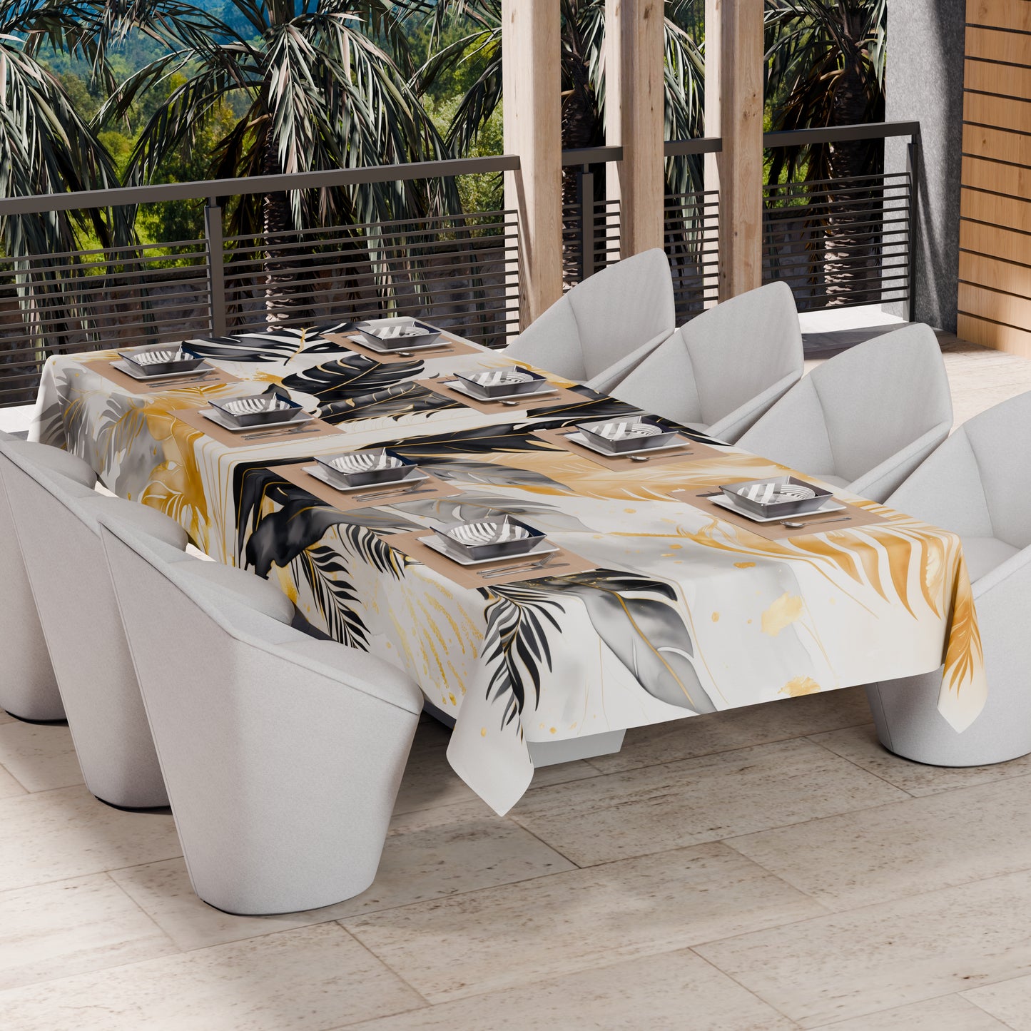 Copriletto Estivo, Coperta Leggera, Lenzuola Copriletto Palmwater Nero