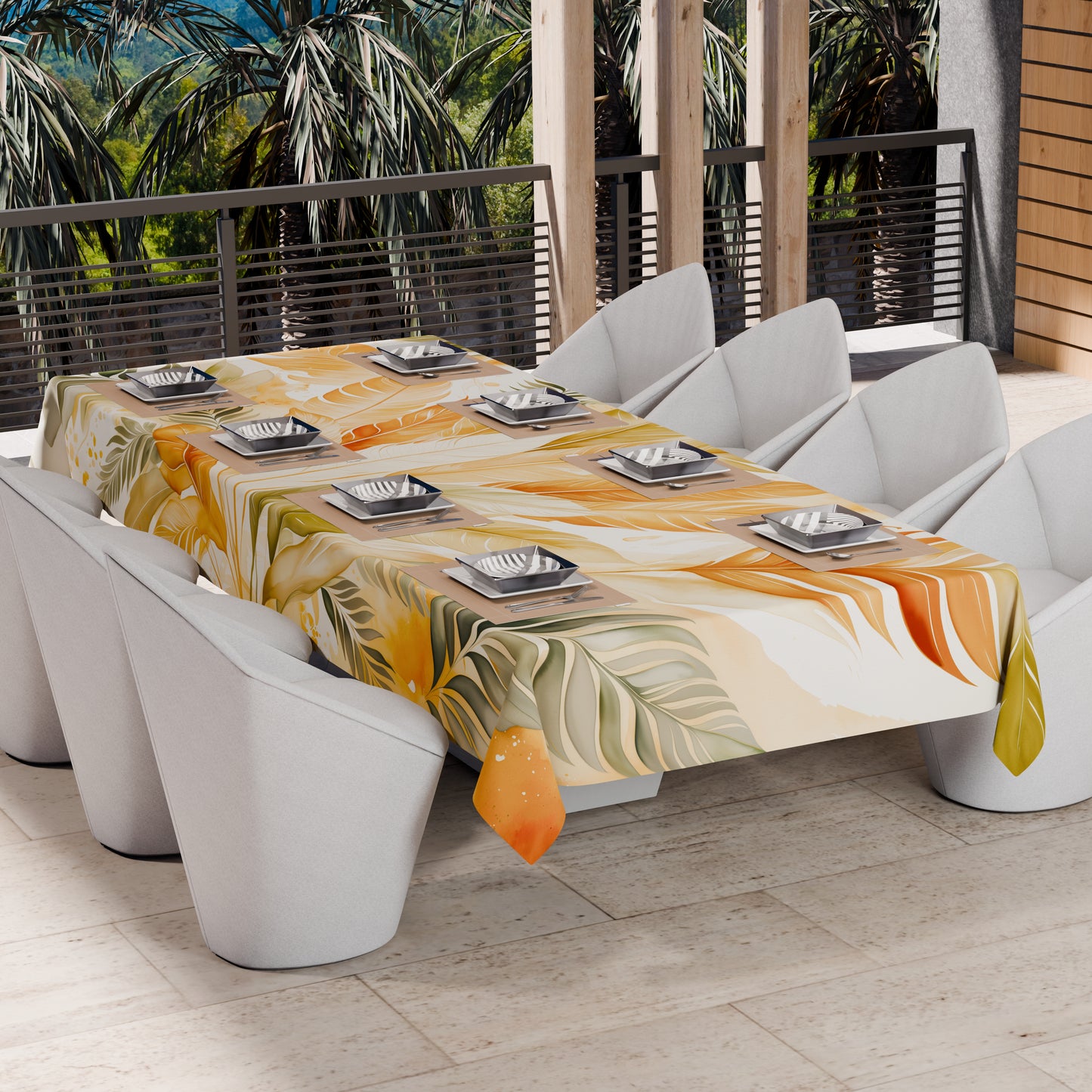 Copriletto Estivo, Coperta Leggera, Lenzuola Copriletto Palmwater Oliva