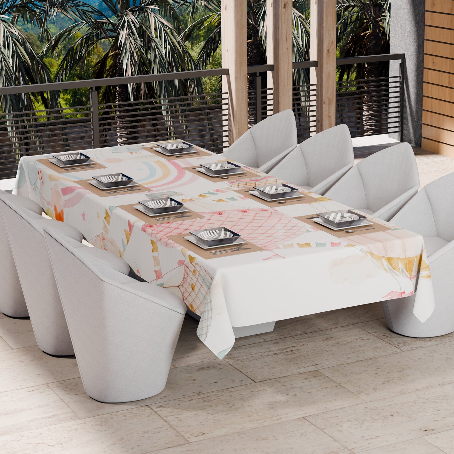 Telo Arredo Copridivano, Copriletto, Copritavolo e Copritutto in Microfibra | Fantasia Party 01