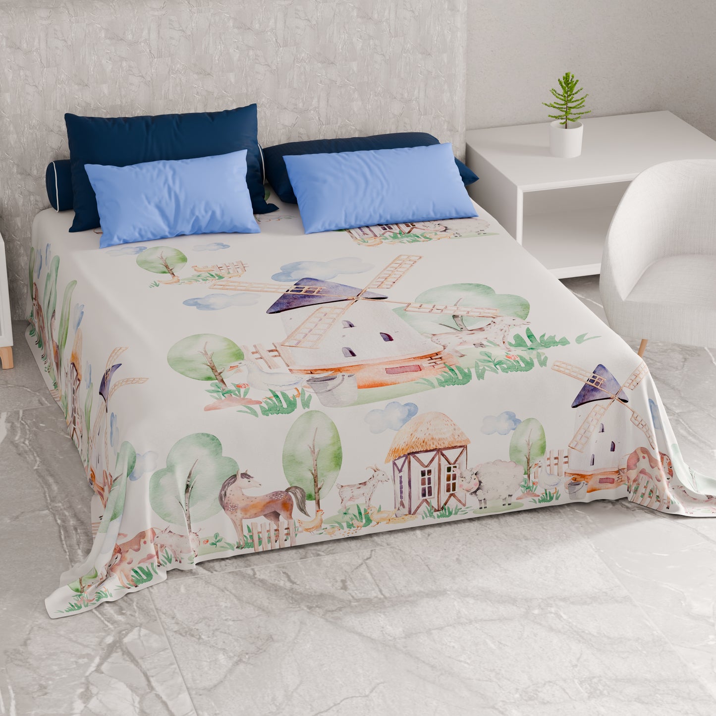 Telo Arredo Copridivano, Copriletto, Copritavolo e Copritutto in Microfibra | Fantasia Party 02