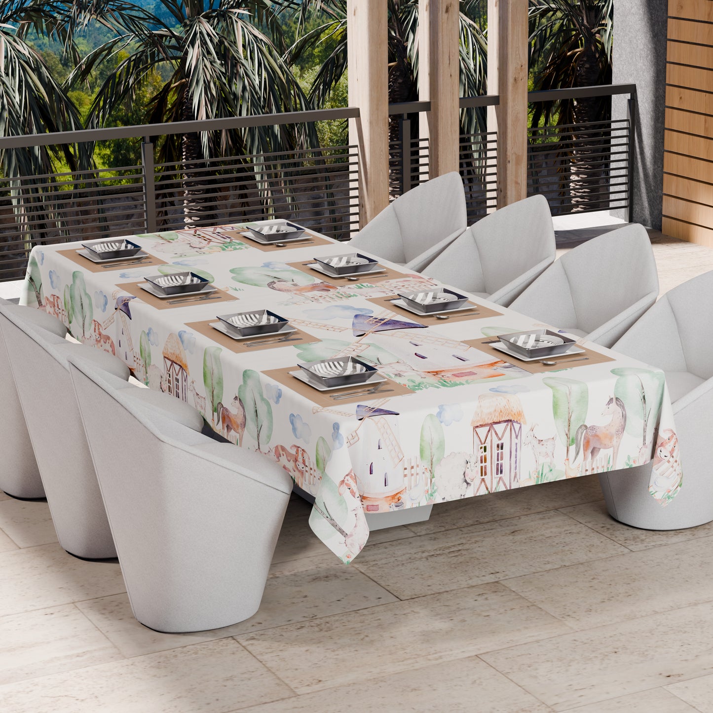 Telo Arredo Copridivano, Copriletto, Copritavolo e Copritutto in Microfibra | Fantasia Party 02