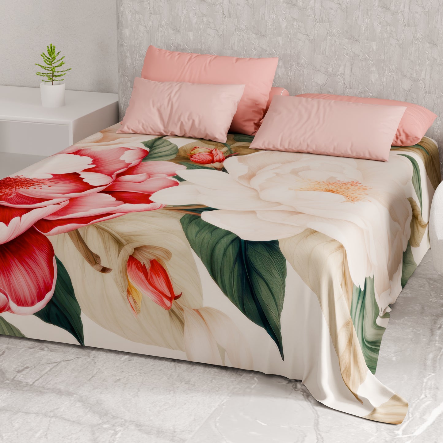 Telo Arredo Copridivano, Copriletto, Copritavolo e Copritutto in Microfibra | Fantasia Sofia