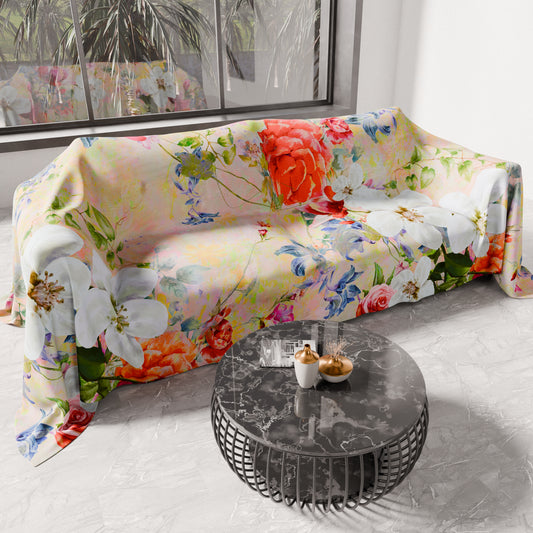 Telo Arredo Copridivano, Copriletto, Copritavolo e Copritutto in Microfibra | Fantasia Spring Colorful