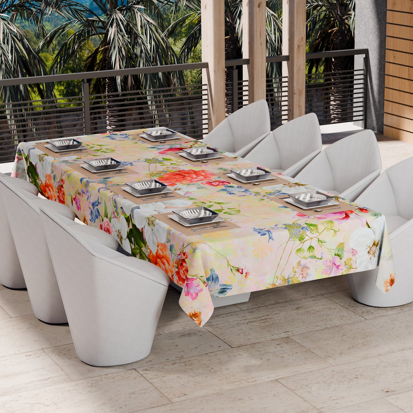 Telo Arredo Copridivano, Copriletto, Copritavolo e Copritutto in Microfibra | Fantasia Spring Colorful