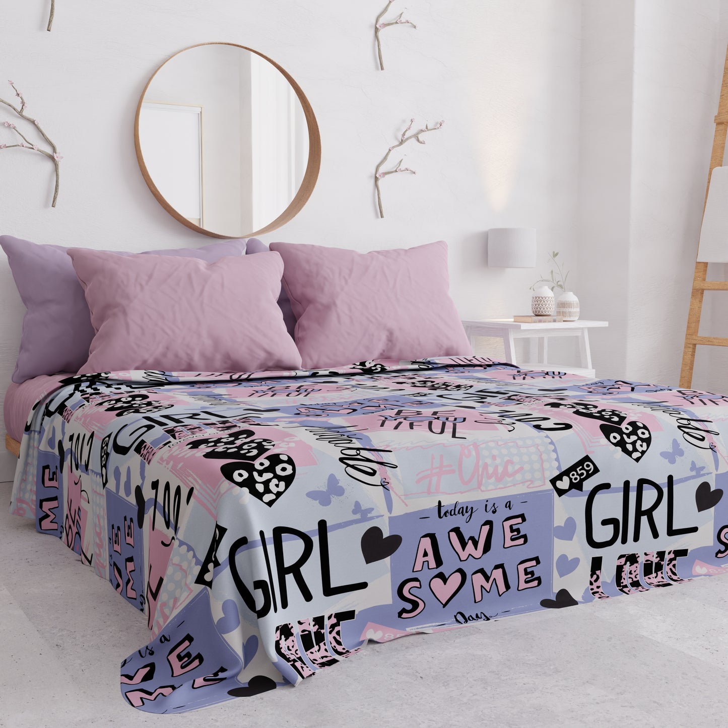 Copriletto Estivo, Coperta Leggera, Lenzuola Copriletto Girl Cool