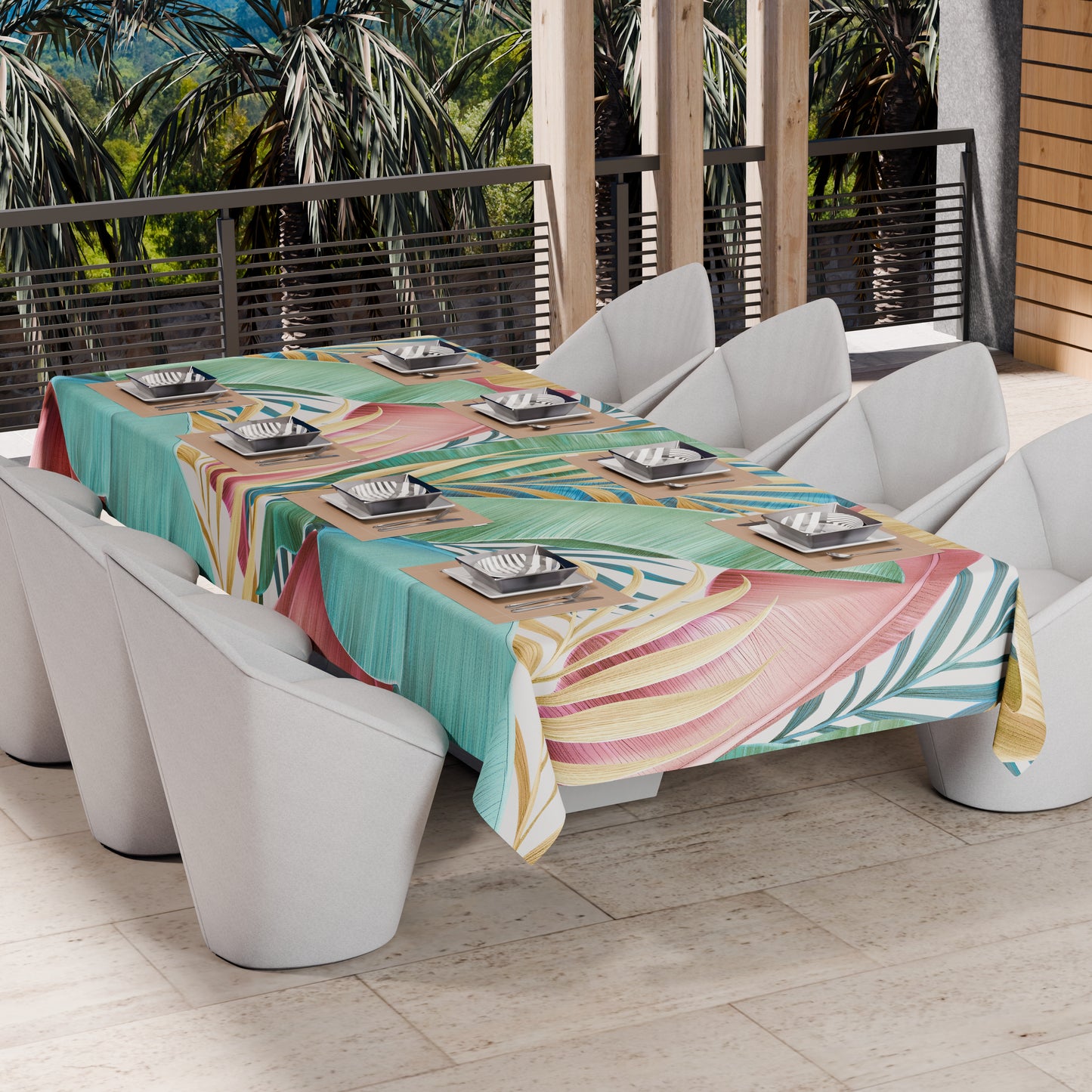 Telo Arredo Copridivano, Copriletto, Copritavolo e Copritutto in Microfibra | Fantasia Tropical 06