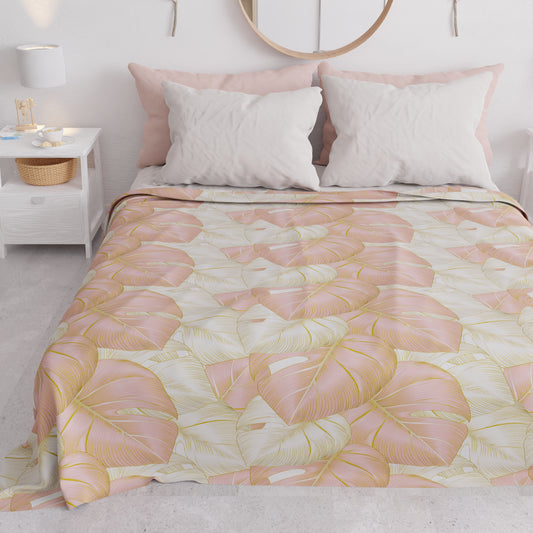 Summer Bedspread, Light Blanket, Bedspread Sheets, Tropical Cipria and Oro