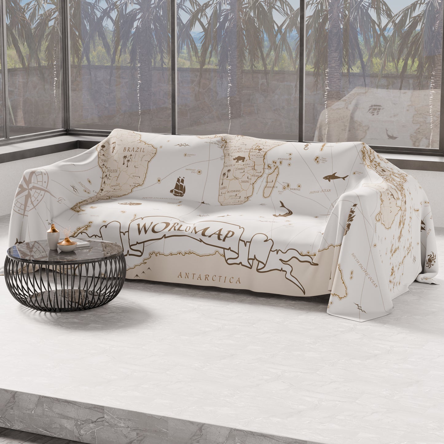 Telo Arredo Copridivano, Copriletto, Copritavolo e Copritutto in Microfibra | Fantasia World 01