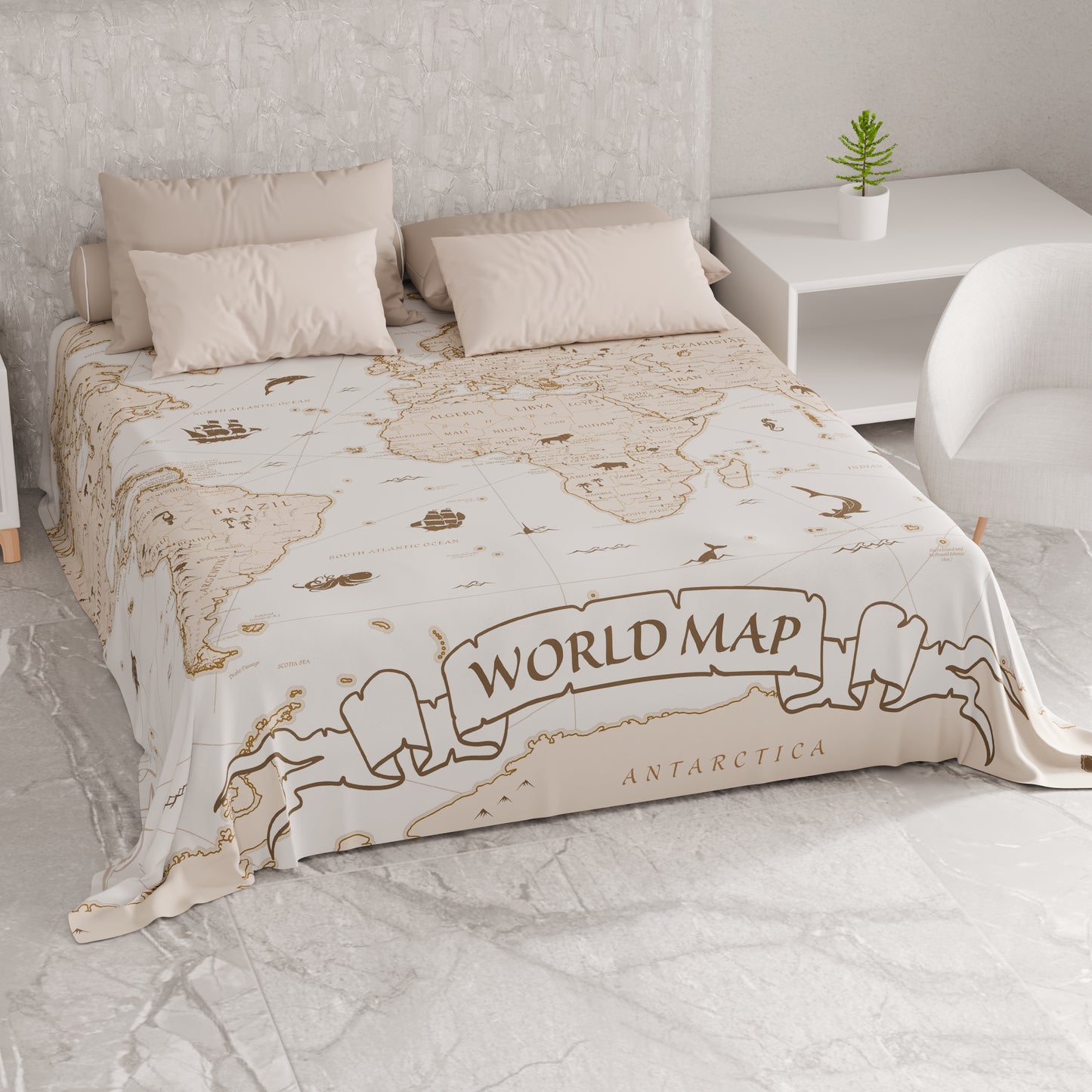 Telo Arredo Copridivano, Copriletto, Copritavolo e Copritutto in Microfibra | Fantasia World 01