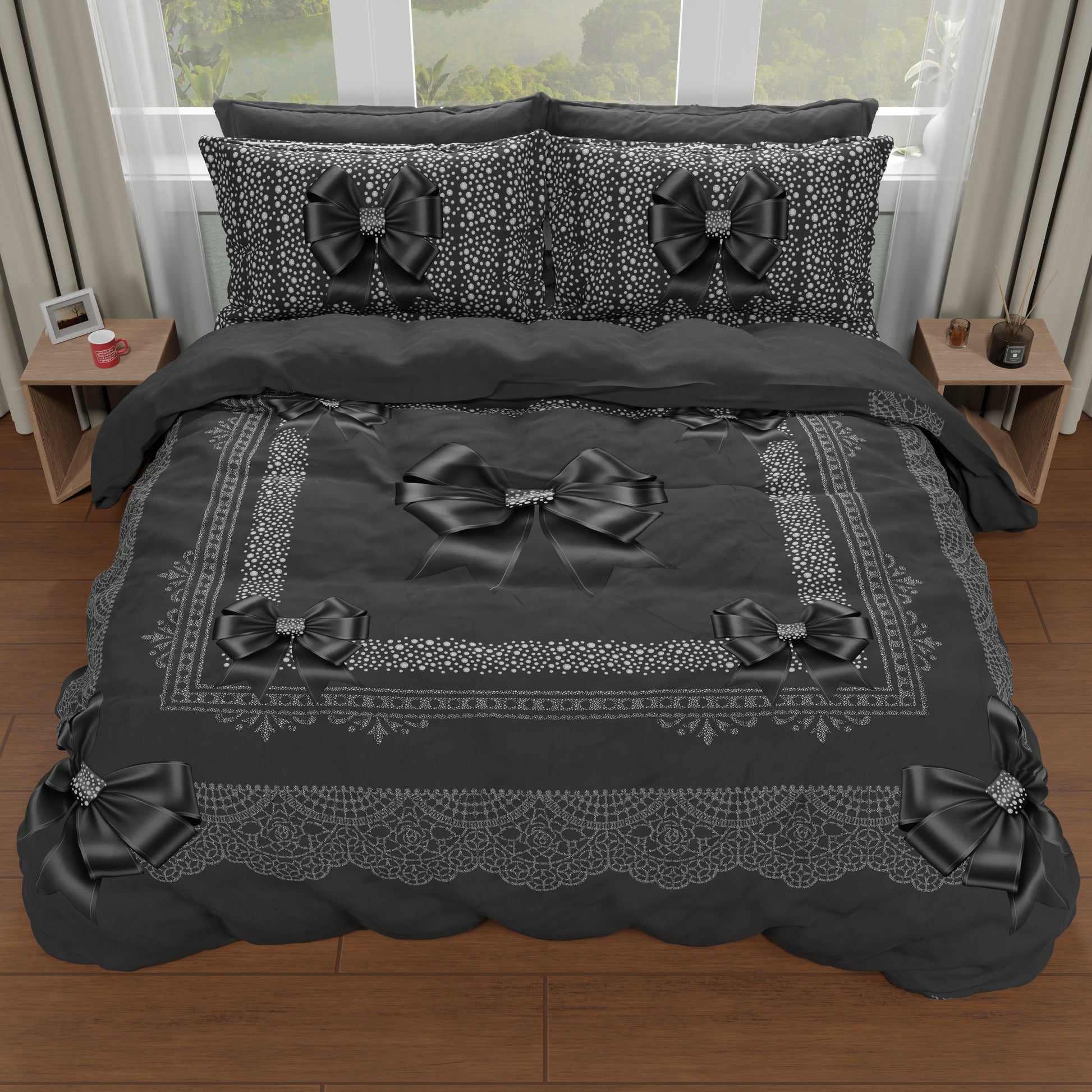 Copripiumino Matrimoniale, Singolo, Una Piazza e Mezza, Fiocco Diamant