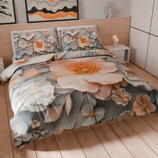 Copripiumino Matrimoniale, Singolo, Una Piazza e Mezza, Floreale 05-20