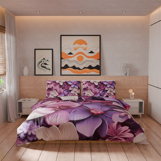 Housse de couette Double, Simple, Une place et demie, Floral 05-23