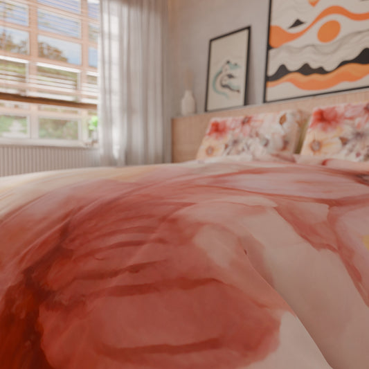 Housse de couette double, simple, une place et demie, florale F1