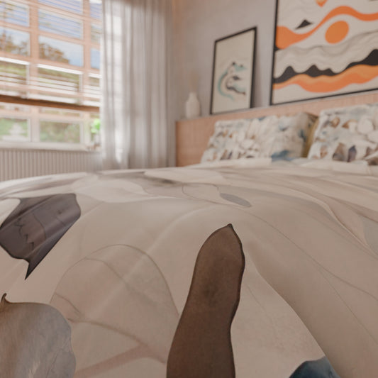 Housse de couette double, simple, une place et demie, florale F16