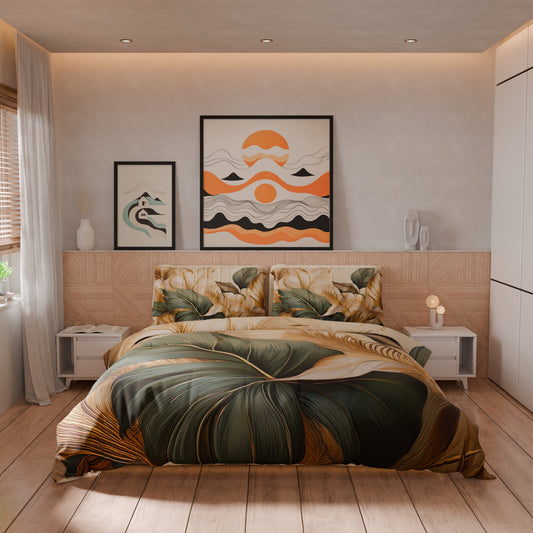 Housse de couette double, simple, une place et demie, florale F165